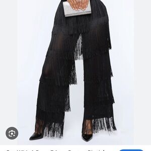 Luxxel Black fringe Pants